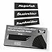 90 Stück Magnetstreifen 3x10 cm Beschreibbar Abwischbar Wiederverwendbar Zuschneidbar Magnetschilder Magnetische Etiketten Schwarz Whiteboard Kühlschrank Magnettafel Präsentationskarten