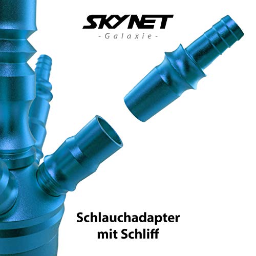 Skynet® Galaxie Shisha Set Hookah 65 cm + Zubehör | Wasserpfeife Komplett Set Molassefänger Hygienemundstücke Schlauch… – Bild 5