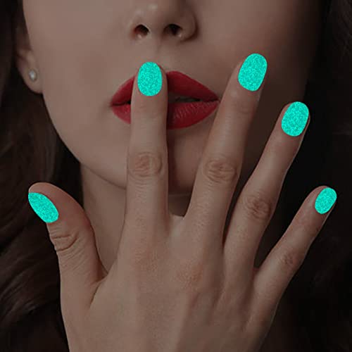 Wokoto 12 Sheets Luminous Solid Nail Polish Strips With Nail File Self-Adhesive Glow In Dark Gel Nail Strips Stick On Nail Stickers Full Nail Wraps For Women Nail Art Polish Stickers For Nails #TOP3