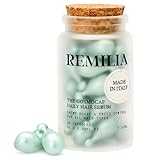 Remilia Hair Serum Capsules - The Cosmocap Hair Oil For Dry Damaged Hair - Daily Keratin Treatment with Amino Acids, Silk Protein & Vitamin B5 - Colour Safe & Heat Protectant Serum, 30-Day Supply