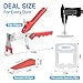 Tile Leveling System Kit, 600pcs Tile Leveler Spacers Clips+150pcs Reusable Wedges+1pc Tile Pliers for Wall/Floor Tile Adjustment, Leveling Tile System for Ceramic Tile(Red, 1/16”-1.5mm)