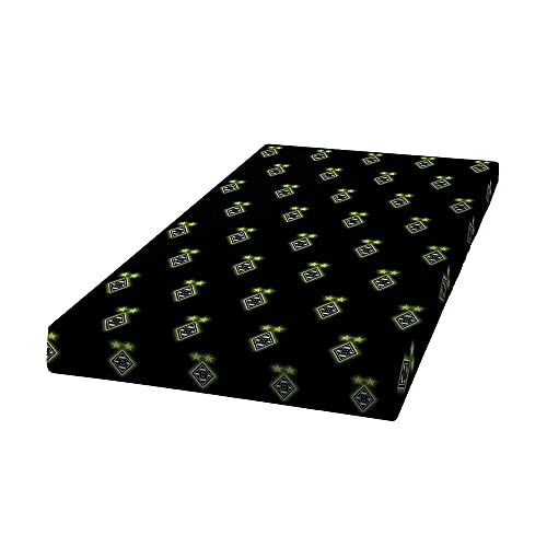 Drap-housse Borussia Mönchengladbach en coton premium noir motif elfe VfL