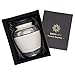 BIERKEN - FUNERAL SUPPLIES - Adult Memorial Urn - Large Size - Silver Aluminum - Modern Style - 9.5 x 7 inches - Holds Remains Up to 200 lbs
