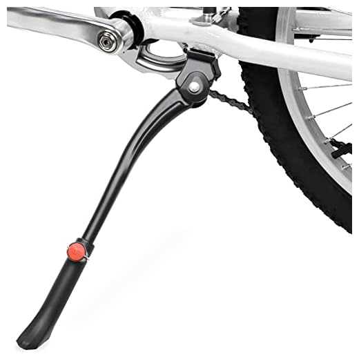 TOPCABIN Bike Kickstand Adjustable Aluminium Alloy Bicycle Kickstand Bike Side Kickstand Fit for 22" 24" 26" 28" Mountain Bike/700 Road Bike/BMX/MTB (Center Stand (Black))