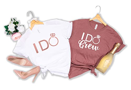 I Do Crew Shirts, Bridesmaid Tshirts, Bachelorette Party Shirts, Bridesmaid Proposal Gift, I Do Shirt, Bride Shirt, Bridal Party Shirts D1