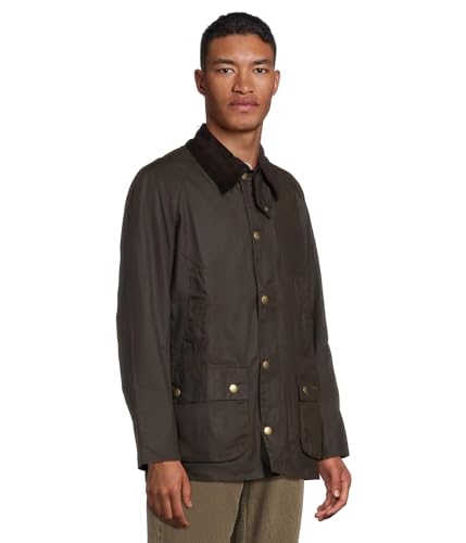 Barbour Ashby Waxed Jacket in Olive2