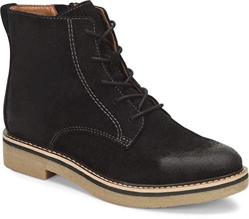Comfortiva Resee Damen Stiefel, Schwarz geöltes Kuhwildleder, 39 EU