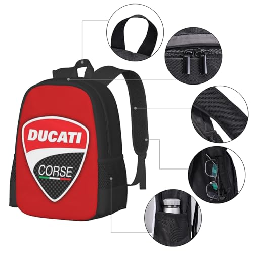 Sac à dos décontracté compatible avec Ducati en textile ultra léger - 4