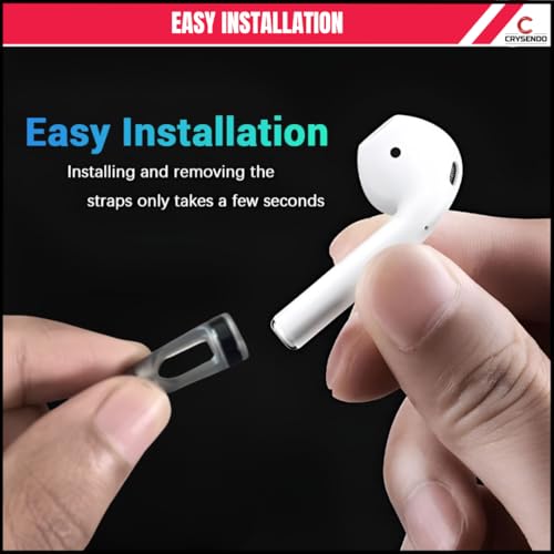 Image of CRYSENDO Braided Anti-Loss Magnetic Neck Strap for Wireless Earbuds | Silicone Connectors secure Magnetic Lock | Lightweight, Tangle-Free, for Sports & Daily Use (Compatible with AirPods 1 /2 /3 /Pro)