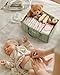 Blissful Diary Baby Diaper Caddy Organizer, Stylish Storage Basket for Newborn Essentials and Diaper Station, Gift for Baby Shower and Registry Must-Have, Sage Green