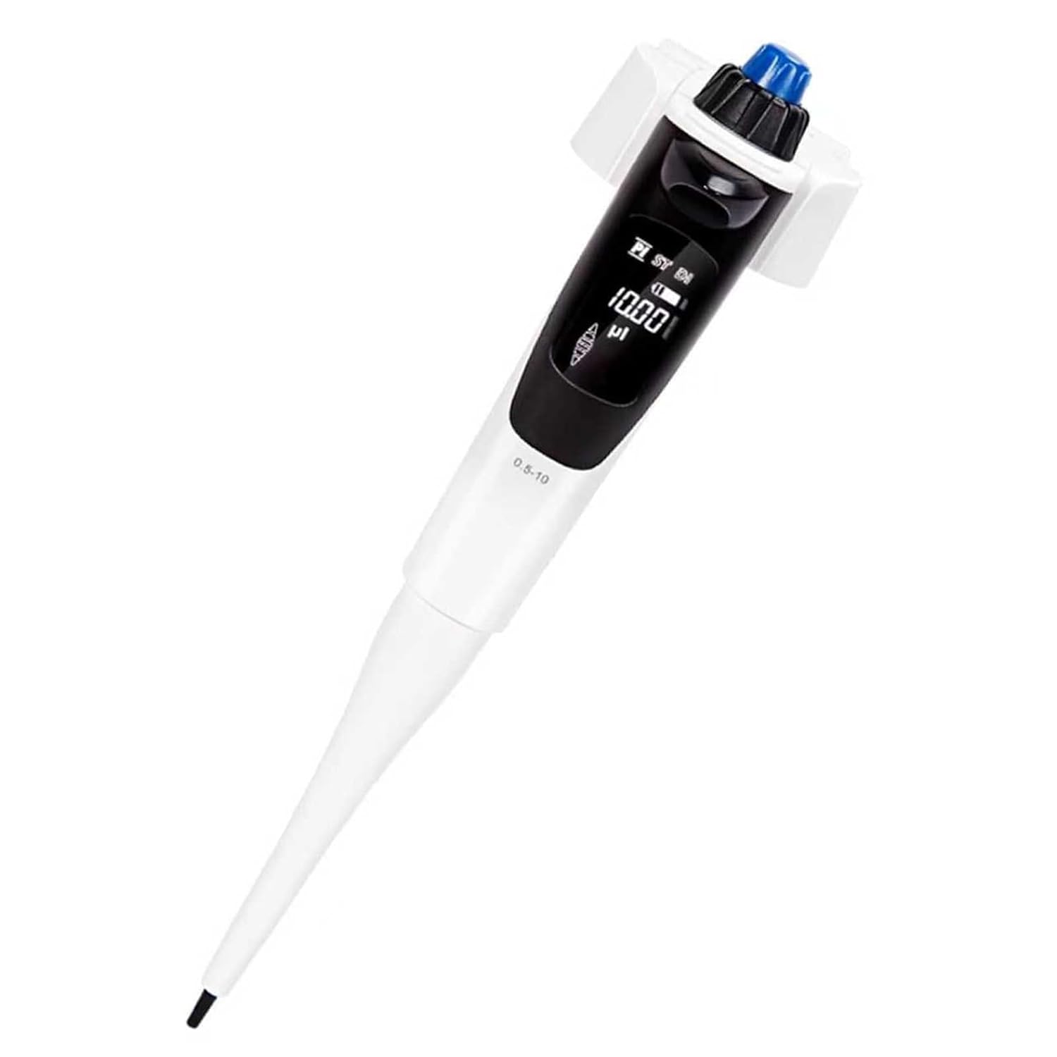 Lab Electric Pipette, Digital Automatic Pipettor, Pipetting/Dispensing/Dilution, 0.5-10μL to 100-1000μL, Clear Display and Control, for Biochemical Lab(0.5-10μL)