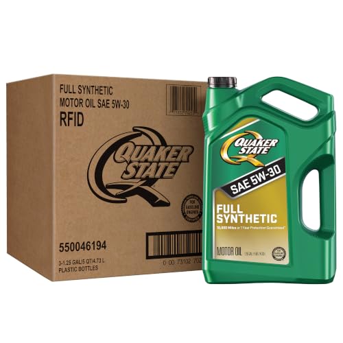 Quaker State Full Synthetic 5W-30 Motor Oil 5 Quart (3 Pack)