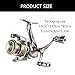 Spinnings Fishing Reel With Metal Foldable Handle 5.2:1 Gear Ratio 13Lbs Drag Fishing Reel Metal Spool For Fishing
