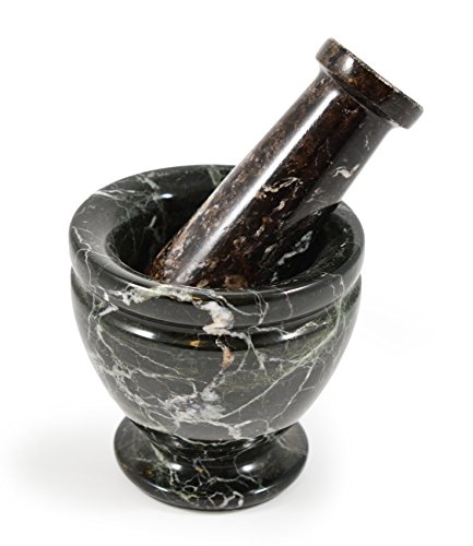 Mini Mortier et Pilon en Marbre Noir Cover