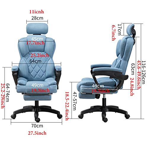 Sedia Da Ufficio Grande E Alta, Schienale Alto, Sedia Da Ufficio Direzionale Regolabile, Comoda, Ampia Seduta, Sedia Da Scrivania Ergonomica Per Computer, Cuscino Imbottito, Sedie Operative, Supporto - 2