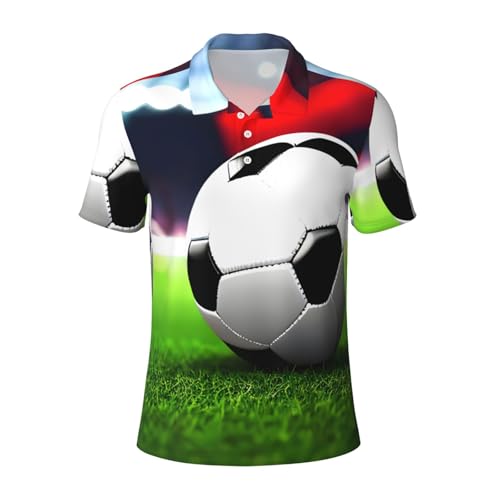 Polo de sport de football homme anti-transpiration à manches courtes