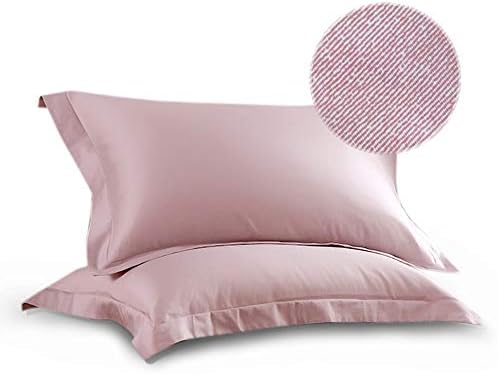 2 Pcs Copper Fiber Pillowcase with 40% Copper Polyester Fiber, Prevents Crow's Feet, Fine Lines & Hair Smoothing, Soft Pillow Cover (Internal Dimensions29.5-18.5in)(Light Pink)