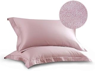2 Pcs Copper Fiber Pillowcase with 40% Copper Polyester Fiber, Prevents Crow's Feet, Fine Lines & Hair Smoothing, Soft Pillow Cover (Internal Dimensions29.5-18.5in)(Light Pink)