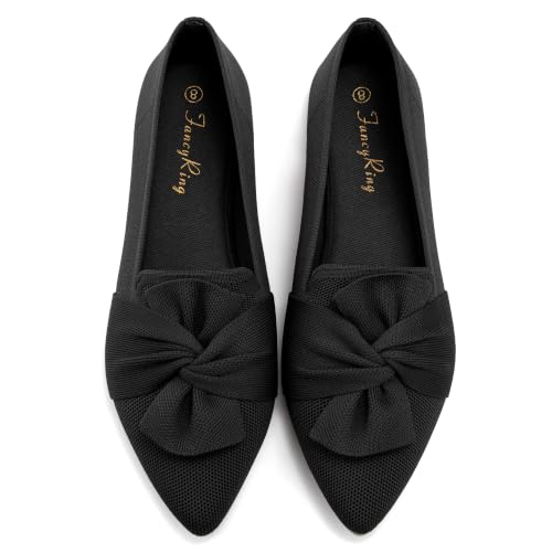 FancyRing Women's Pointed Toe Bow Lightweight...