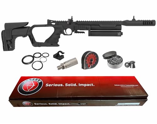 Hatsan Jet II Regulated QE .22 Caliber PCP Side-Lever Air Rifle JET2-QER with Pellets Wearable4U Bundle