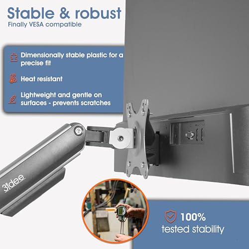 3IDEE VESA マウントアダプター HPモニター用 (524sa、524sf、524sw、527sa、527sf、527sw、532sf、M22f、M24f、M27f、M32f) - 75x75 VESAマウントアダプター、HPモニターマウントアダプター(2個パック)