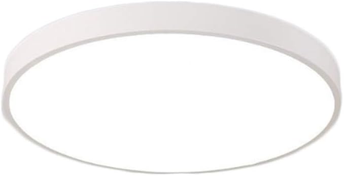 OUUED Modern Ultra-Thin LED Ceiling Lamp Indoor Classic White Acrylic Round Ceiling Lights Flush Mount Mini 9 Inch 12W for Office Kitchen Bedroom Hallway Living Room Bathroom 6000k White Light