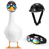 casque allemand 1944 Sangle réglable : les lunettes de protection sont conçues avec une double sangle réglable pour la tête et le menton, et le casque de lunettes d'oie est conçu avec une mentonnière en nylon réglable et flexible, qui peut être ajustée et serrée en fonction de la taille de votre oie, la fermeture à boucles le rend pratique à porter