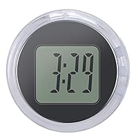 YUNYODA Mini Motorrad Uhr, Universal Wasserdicht Motorraduhr, Digital Uhr Stick-On für Fahrrad/Motorrad/SUV Verschiedene Modelle kleines Schwarz