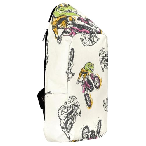Sac à dos à bandoulière motif dinosaure multicolore