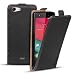 Produktbild Conie BF44267 Basic Flip Kompatibel mit Wiko Pulp 4G, PU Leder Hülle Cover Klapphülle für Pulp 4G Tasche Schwarz