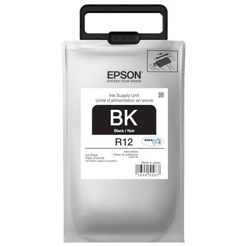 Encre à pigments Noir Epson R12 pour des impressions nettes et durables