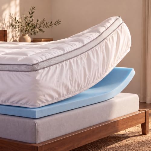 Viscosoft Rescue 4 Inch Memory Foam Mattress Topper Queen...