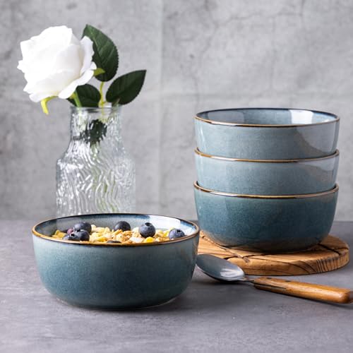 Gbhome GCB067 Ceramic Cereal Bowls Set Of 6 For Kitchen, 26Oz Stoneware Soup Bowls Set thumb #2