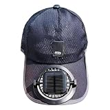 Sombrero De Sol - Diseño De Tesa Ancha De Poliéster, Enfriamiento Con Ventilador Solar, Gorro De Béisbol Para Correr, Gorra De Ventilación Ajustable | Sombrero Deportivo De Exterior Para Mujer Uo, 1