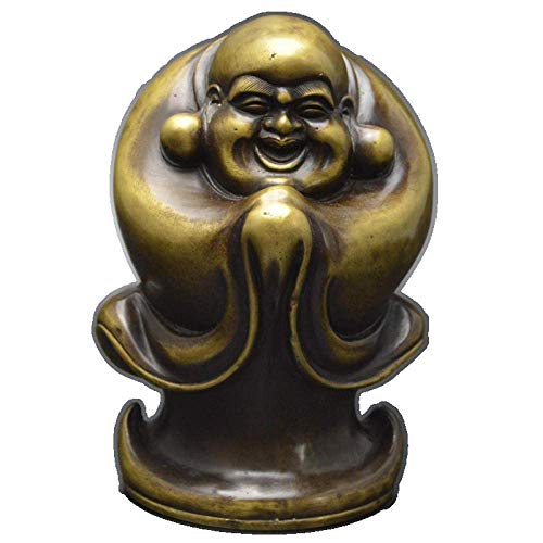 Statue ornementale Maitreya en cuivre pur pour décoration de maison