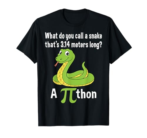 What Do You Call a Snake That's 3.14 March 14 Pi Day T-Shirt