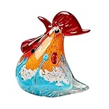 Mini figurines de poulet en verre, réalistes et charmantes, faciles à placer et à ranger, ne prendront pas trop de place. Entièrement fait à la main, chaque produit a différentes tailles et formes, unique