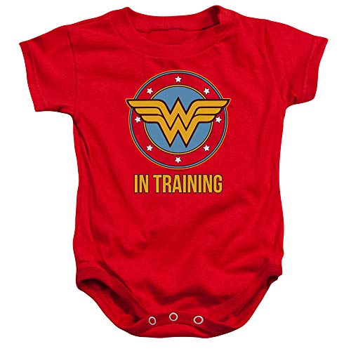 Popfunk Wonder Woman WW in Training Baby Onesie Bodysuit, 12 Months