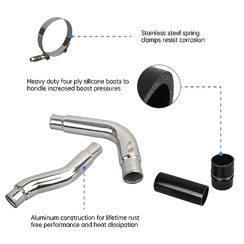 GESEXI Intercooler Pipe & Boot Kit Fit for 2003-2007 Dodge Ram, Silver by GESEXI - Used condition - Image 2