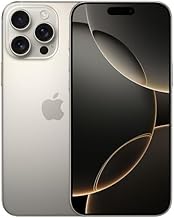 Apple iPhone 16 Pro Max, US Version, 256GB, Natural Titanium - Unlocked (Renewed Premium)