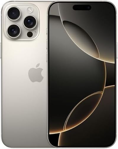 Apple iPhone 16 Pro, US Version, 256GB, Natural Titanium - Unlocked (Renewed Premium)