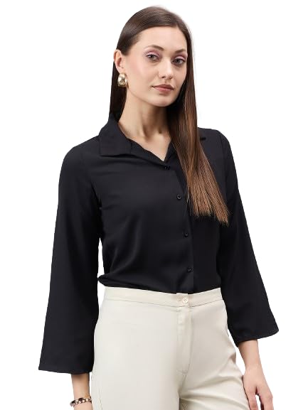 Image of Style Quotient Women Solid Regular Fit Shirt