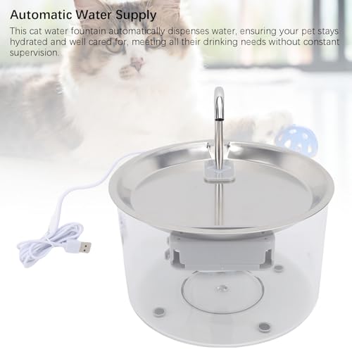 Dispensador Automático de Agua para Gatos 3L Transparente miniatura 5