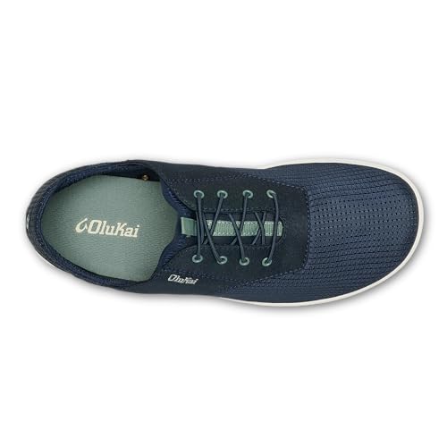 Image of OluKai Nohea Moku Men's No Tie Boat Shoes, Breathable & Quick Dry Mesh, Effortless Design & Barefoot Wearability, All-Day Comfort & Support