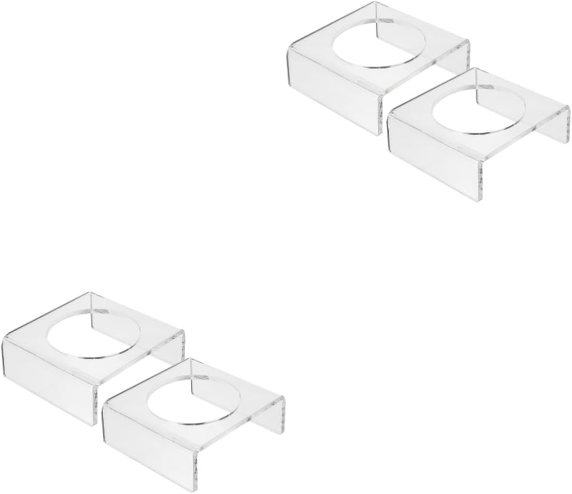 Didiseaon 4pcs Acrylic Display Stands for Basketball Football Clear Holders for Home Decor Smooth Edges Space-Saving Sports Racks for Collectibles Souvenirs