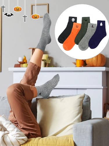 Image of Eurzom 10 Pairs Socks Womens Crew Elastic Ankle Length Cotton Socks Aesthetic Cute Lightweight Low Cut Gifts for Women