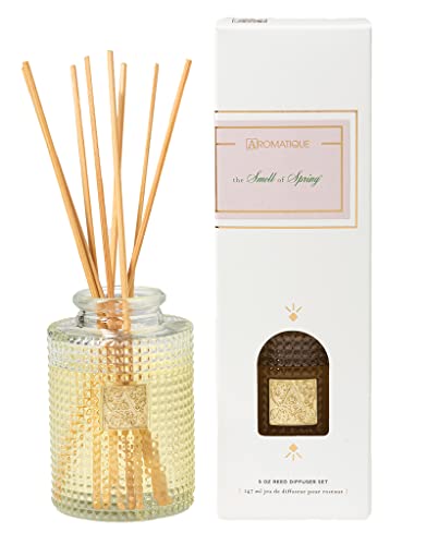 Aromatique The Smell of Spring 5 Ounce Reed Diffuser Set