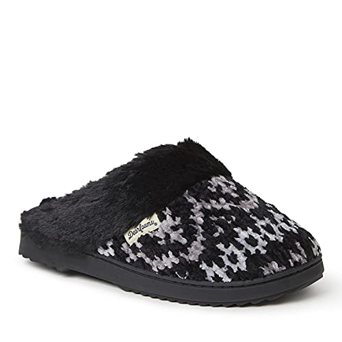 Dearfoams Women's Allison Chenille Fairisle Scuff Slipper