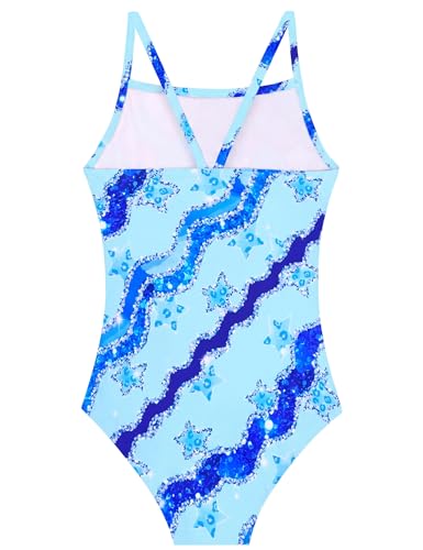 Image of Girls Swimsuits One-Piece Bathing Suits Multicolor Kids Sport Summer Beach Swimwear for 2-10 Years Old