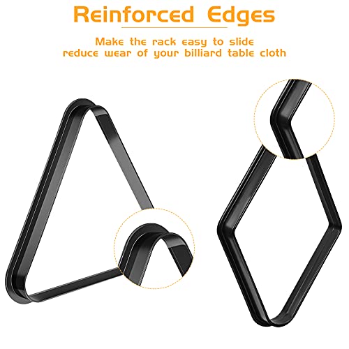 image for Sumind 2 Pieces Plastic Billiard Ball Rack Fit 2-1/4 inches Sized Ball